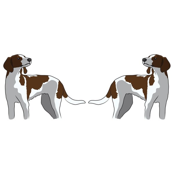 Treeing Walker Coonhound Dog Decal, Dog Lover Decor Vinyl Sticker